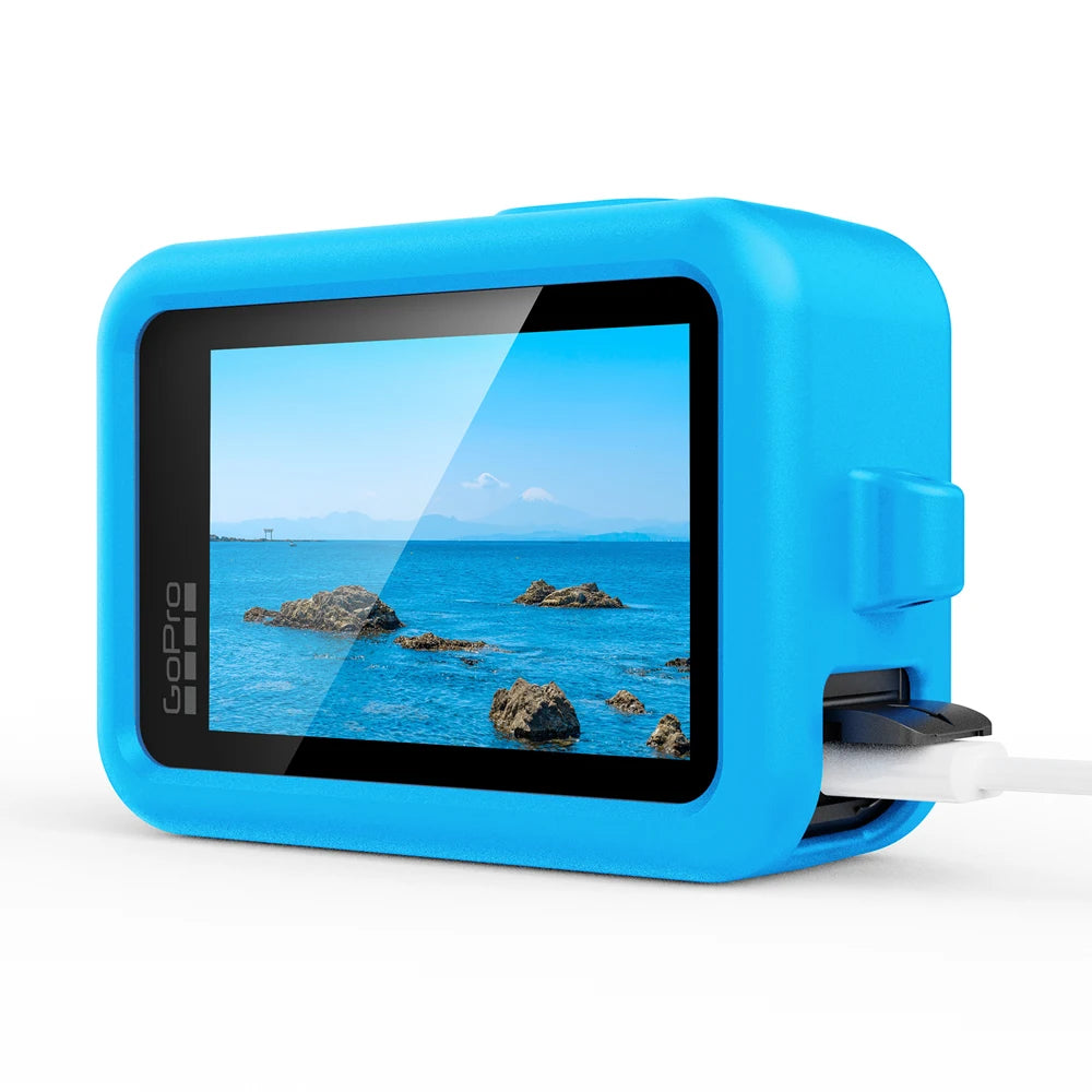 Silicone Case for  Hero 13 Black Tempered Glass Screen Protector Protective Film Flip Battery Side Cover Lens Cap