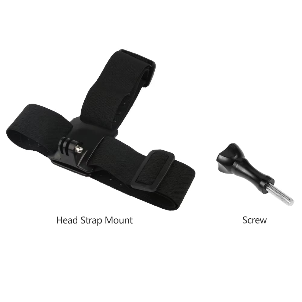 Action Camera Accessories Kit Head Strap Chest Strap Mount Adjustable Holder for Gopro Phone DJI Osmo SJCAM AKASO Insta360