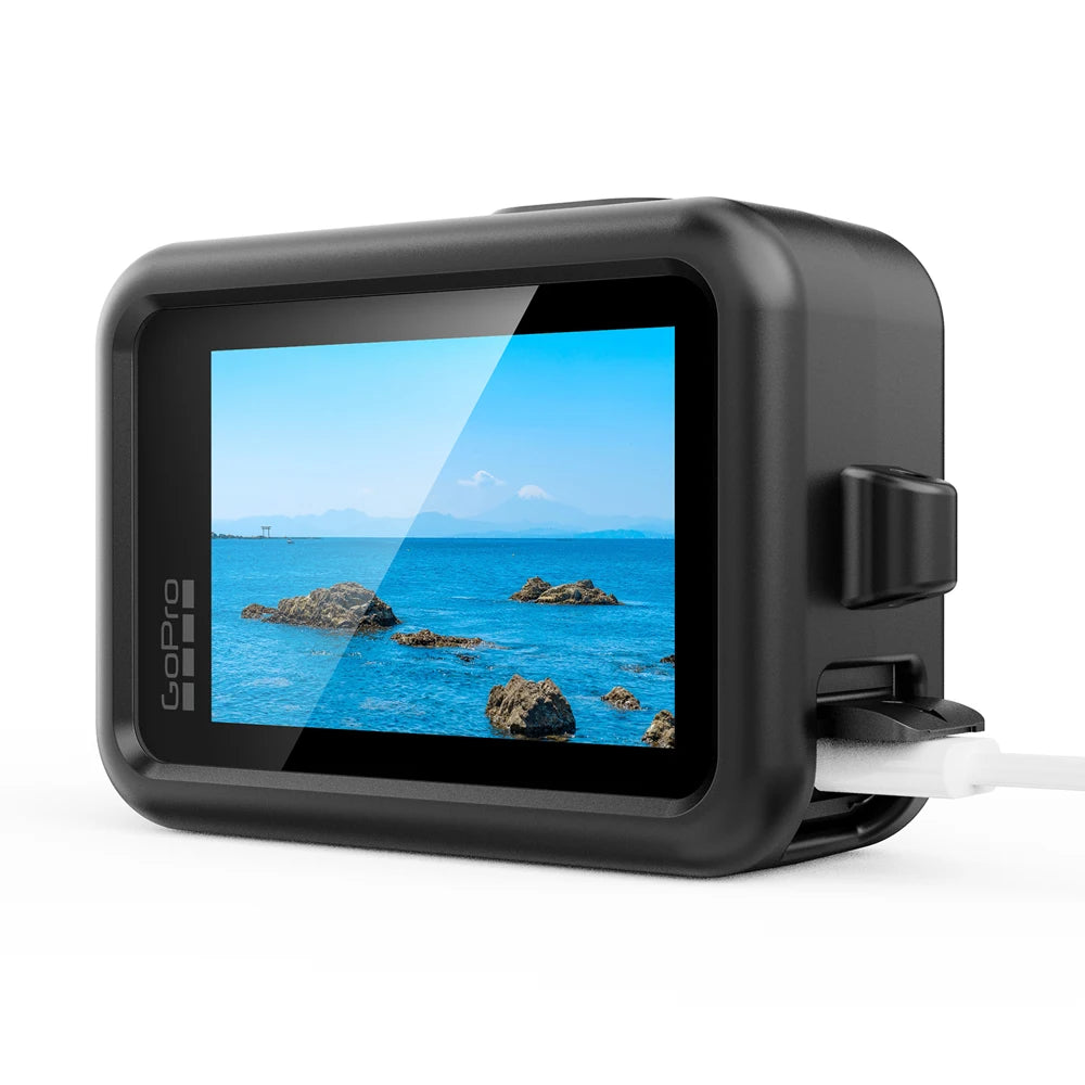 Silicone Case for  Hero 13 Black Tempered Glass Screen Protector Protective Film Flip Battery Side Cover Lens Cap