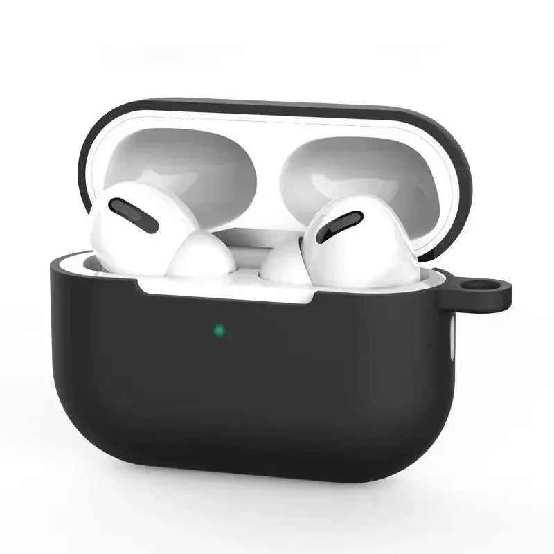 For Airpods Pro Protective Case Silicone New Solid Color Apple Bluetooth Headset Soft Case Protective Cover