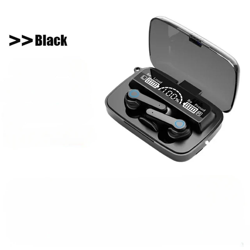 M19 Headset TWS Earphone Intelligente Touch Control Wireless Bluetooth-Compatible Headphones Waterproof LED Display with Mic