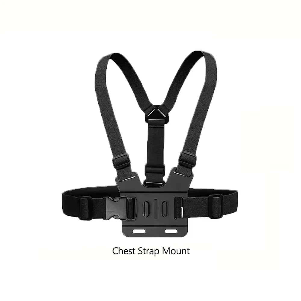 Action Camera Accessories Kit Head Strap Chest Strap Mount Adjustable Holder for Gopro Phone DJI Osmo SJCAM AKASO Insta360