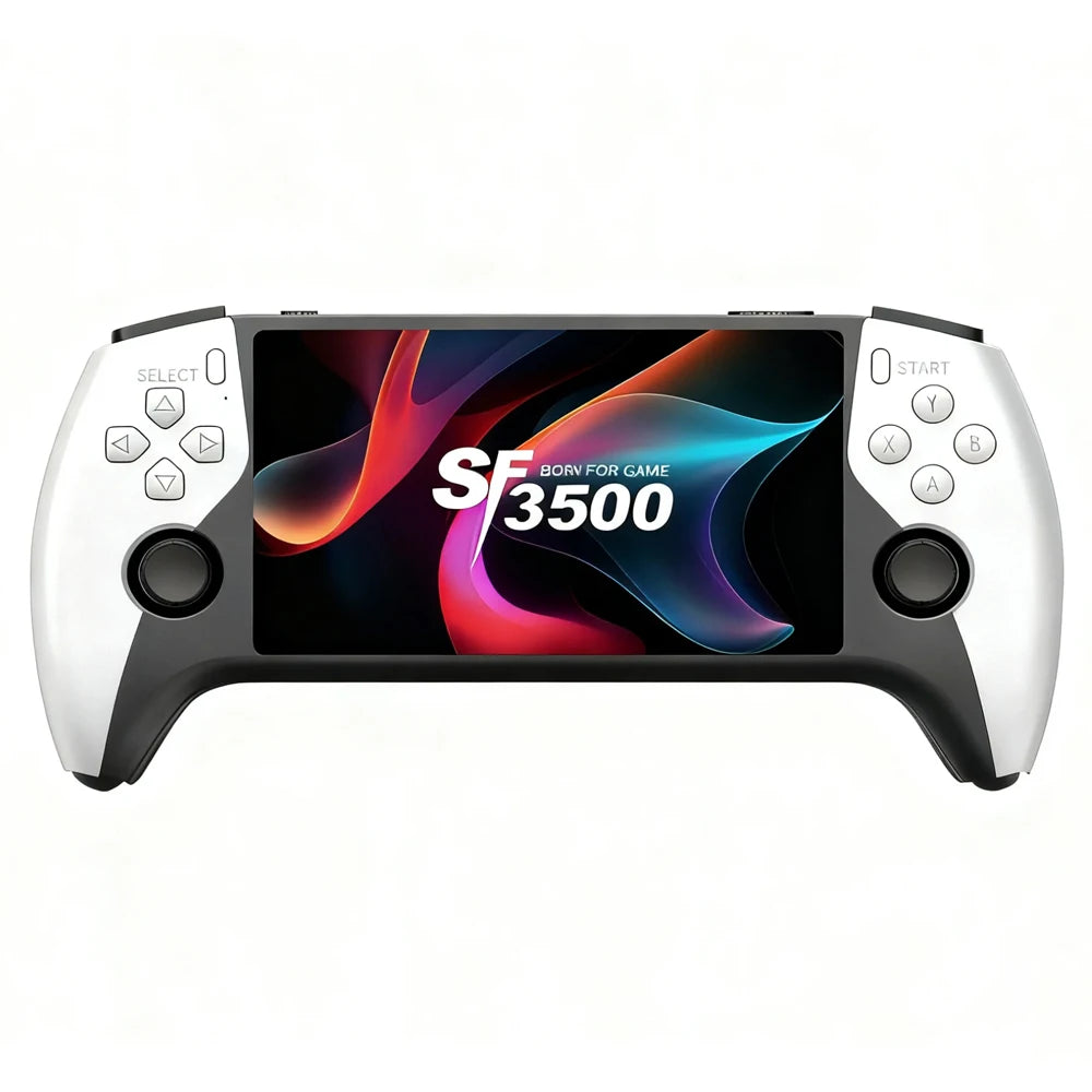 SF3500 Handheld Game Console, 5-Inch IPS Large Screen Portable Game Console, Built-In 20000+Games, Supports FHD FHD Output