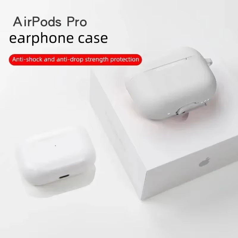 For Airpods Pro Protective Case Silicone New Solid Color Apple Bluetooth Headset Soft Case Protective Cover