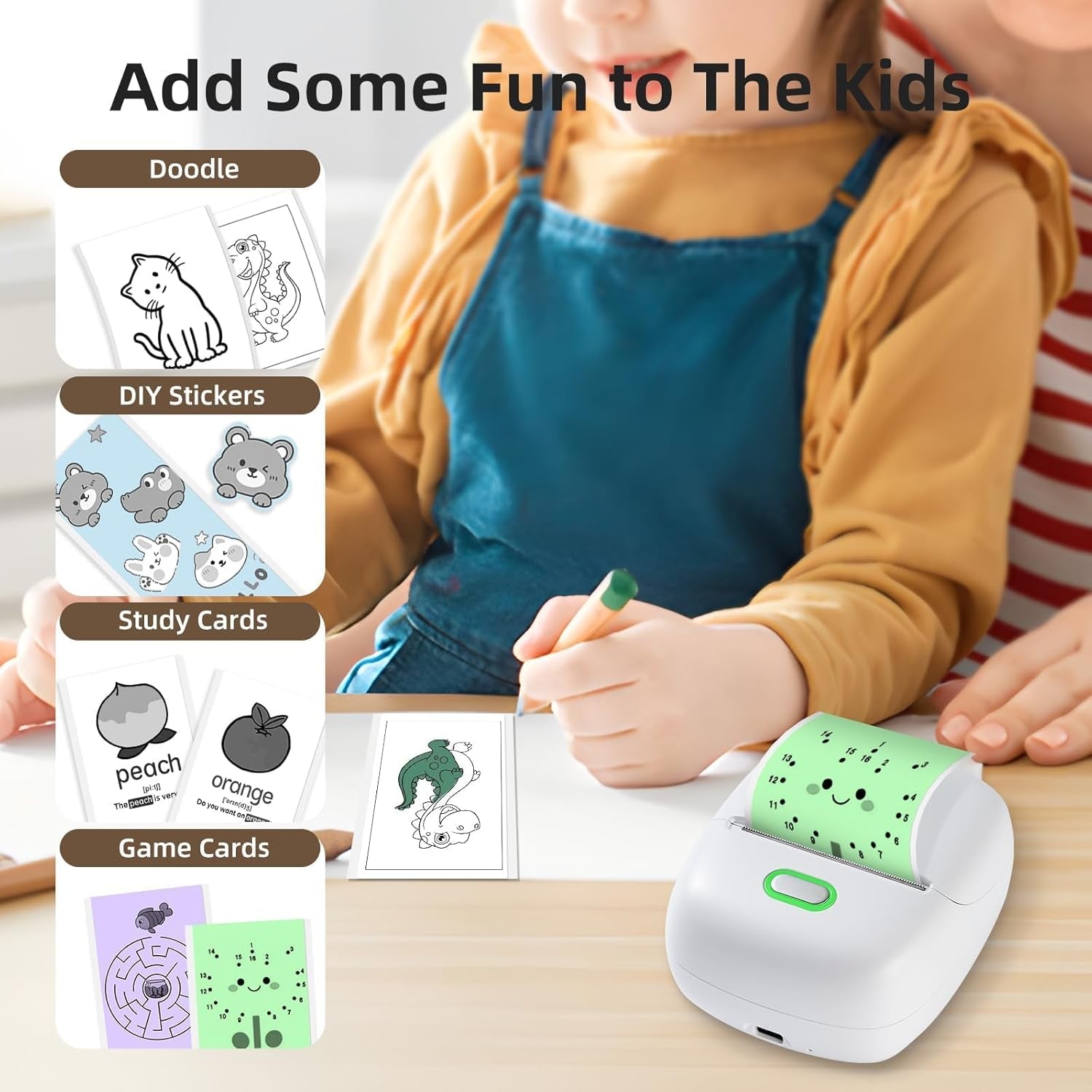 ORGSTA S002 Etiquetadora Adhesivas Bluetooth Portatil 300 Dpi Mini Impresora Etiquetas Maquina Aautoadhesivas Para La Oficina, Escuela, Tienda